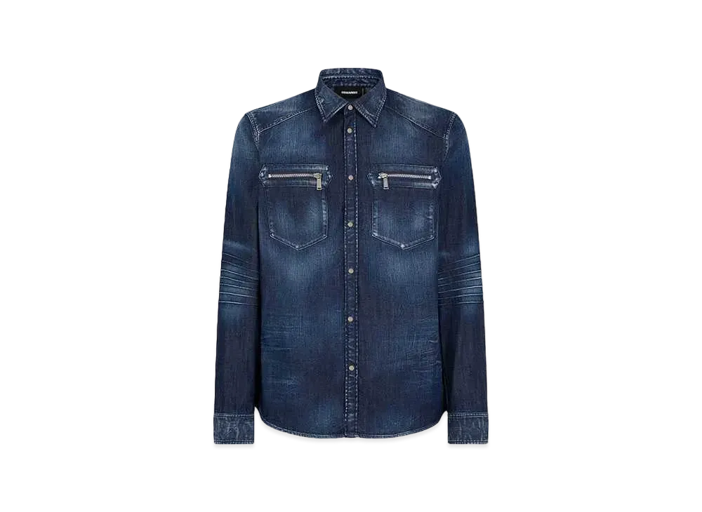 Dsquared2 Classic Western Shirt "Navy"