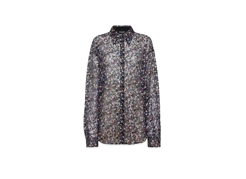 Dsquared2 D2 Blossoms Evening Shirt "Blue"