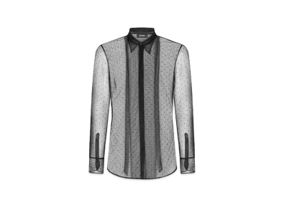Dsquared2 Evening See Through Bow Shirt "Black"