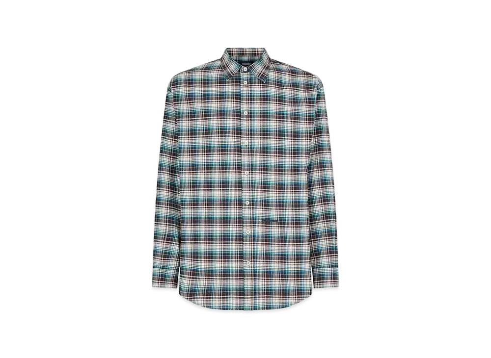 Dsquared2 Layered Sleeves Checked Shirt "Multicolor"
