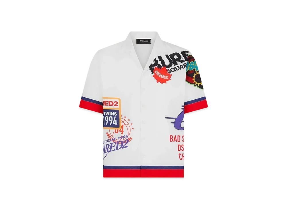 Dsquared2 Logomania Bowling Shirt "Multicolor"