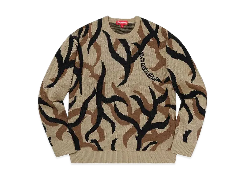 Supreme Tribal Camo Sweater "Tan"