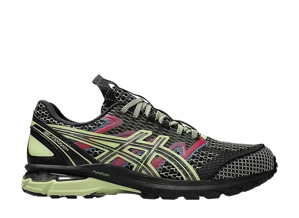 アシックス US4-S ゲルテレイン "ブラック/ネオンライム"