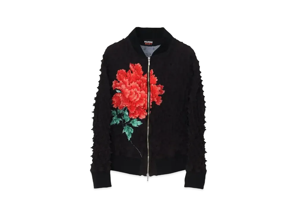 Wildside Yohji Yamamoto x M A S U Peony Spiky Jacket "Black"