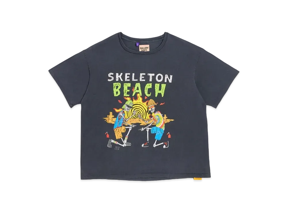 GALLERY DEPT. Skeleton Beach Tee "Vintage Black"