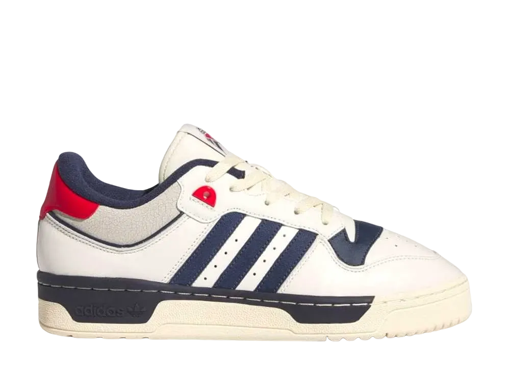 アディダス オリジナルス ライバルリー86 ロー "アイボリー/ナイトインディゴ/ベタースカーレット"