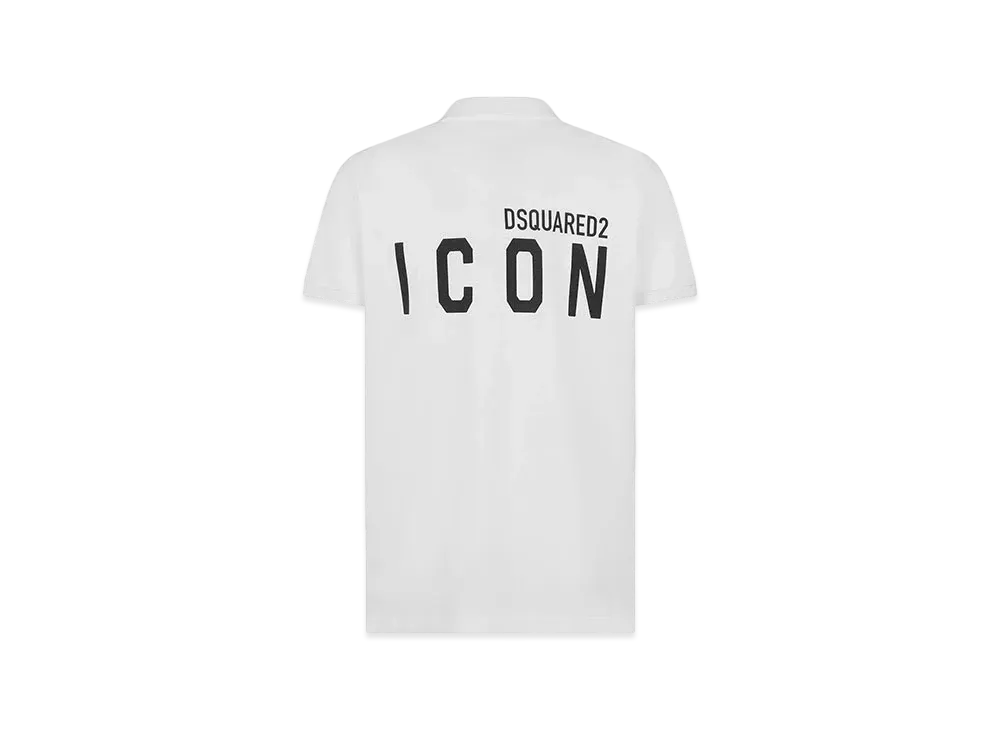 Dsquared2 Icon Tennis Fit Polo Shirt "White"