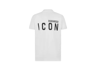 Dsquared2 Icon Tennis Fit Polo Shirt "White"
