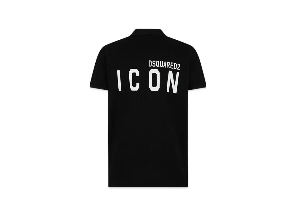 Dsquared2 Icon Tennis Fit Polo Shirt "Black"