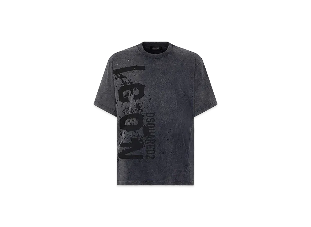 Dsquared2 Icon Splash Iron Fit T-Shirt "Dark Gray"