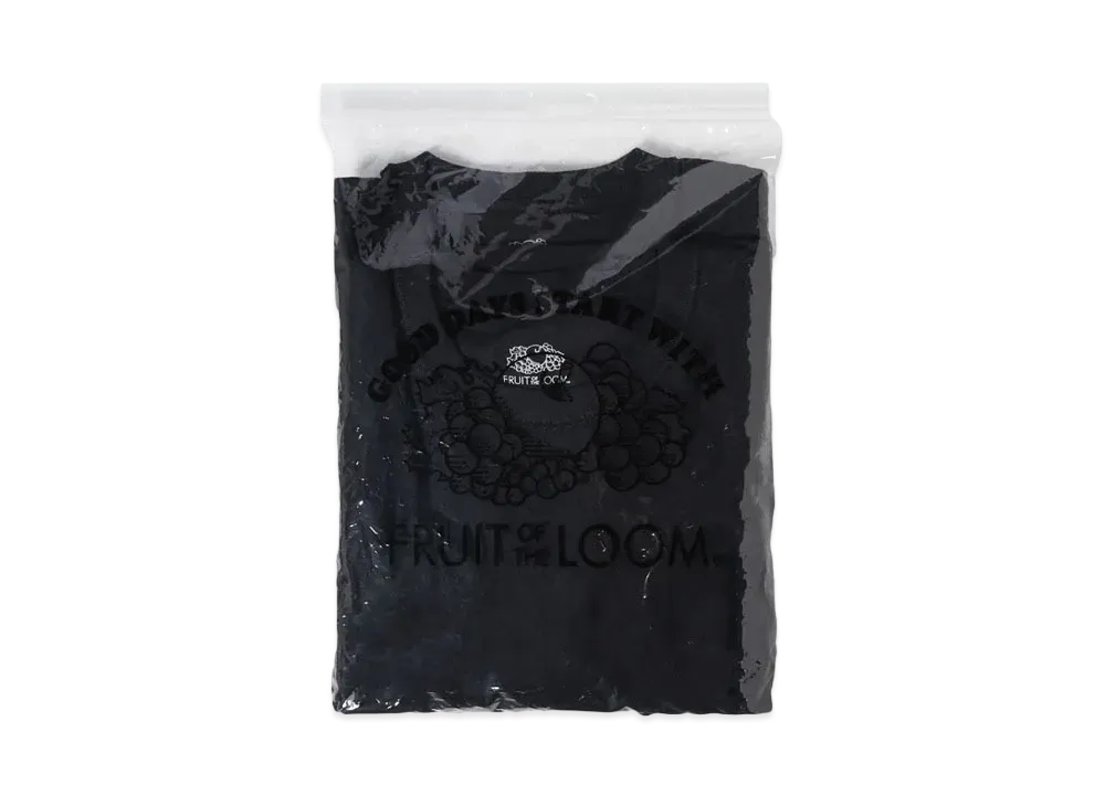 FRUIT OF THE LOOM x UNUSED No.20 "BLACKxBLACK"