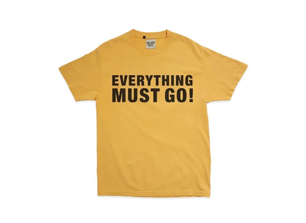 GALLERY DEPT. Everything Must Go Tee "Gold"