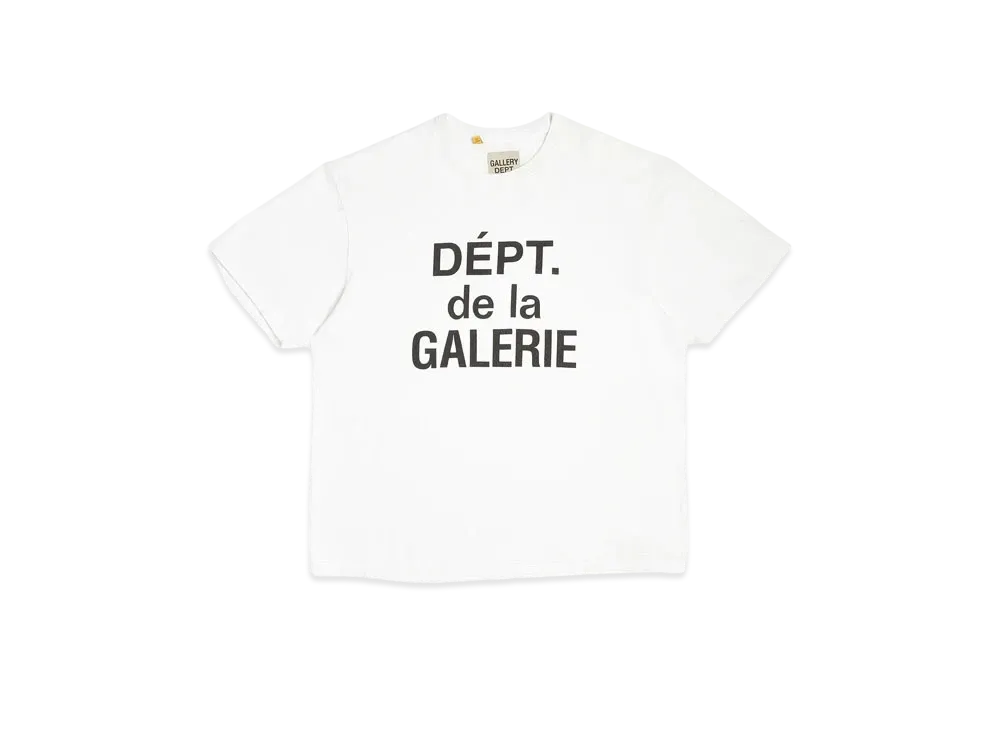 GALLERY DEPT. Dept De La Galerie Classic Tee "White"