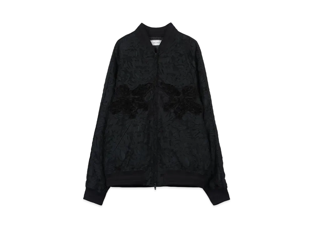 TAAKK CUT JACQUARD BLOUSON "BLACK"