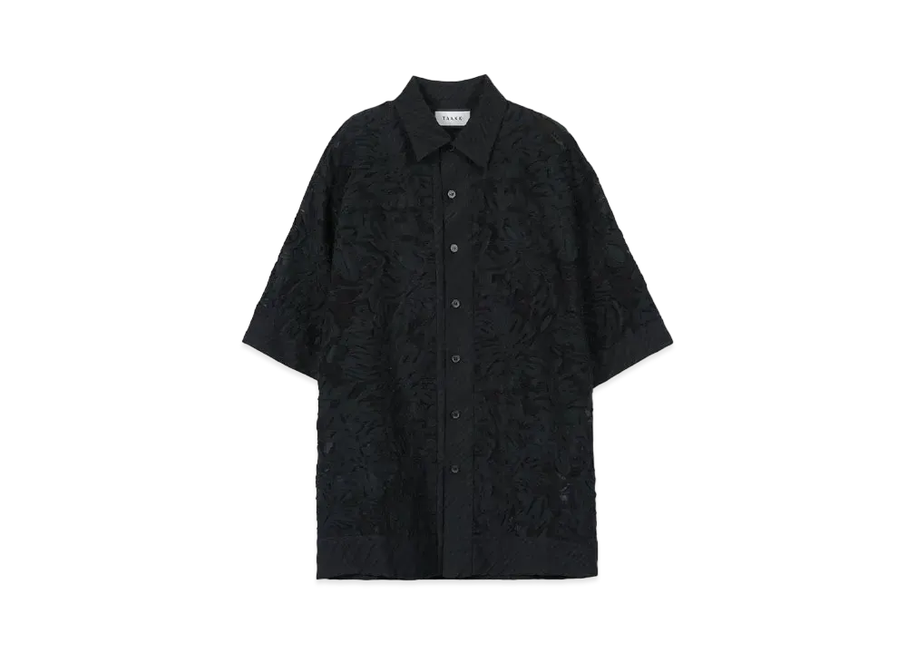TAAKK CUT JACQUARD SHIRT "BLACK"