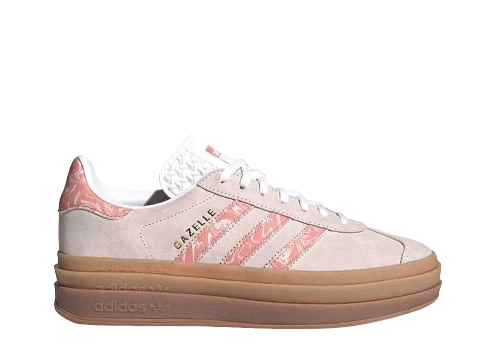アディダス オリジナルス ウィメンズ ガゼルボールド "パテモーブ/ワンダークレイ/フットウェアホワイト"