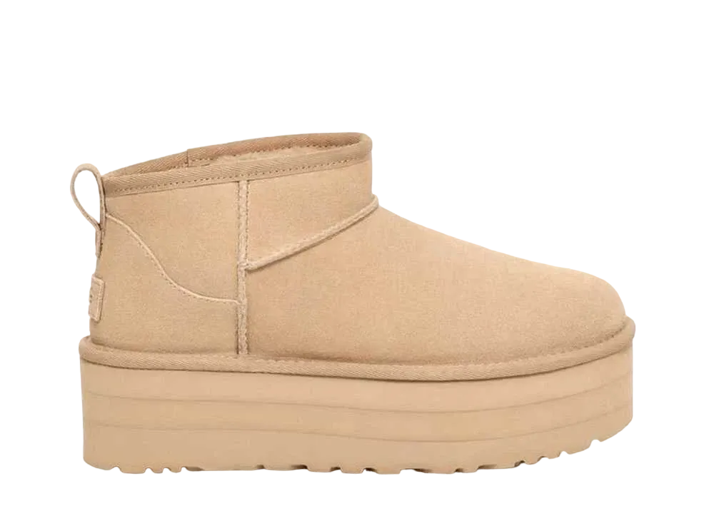 アグ ウィメンズ クラシック ウルトラ ミニ プラットフォーム "マスタードシード"