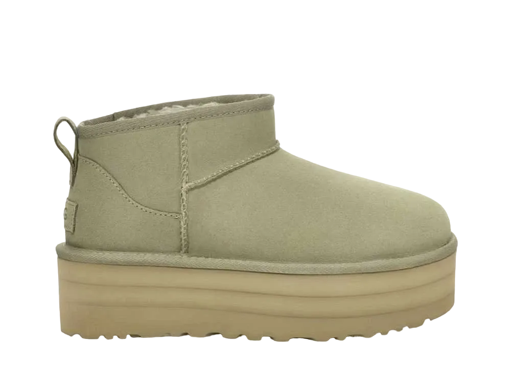 アグ ウィメンズ クラシック ウルトラ ミニ プラットフォーム "シェイデッドクローバー"