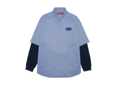 Supreme Thermal Sleeve Work Shirt "Light Blue"