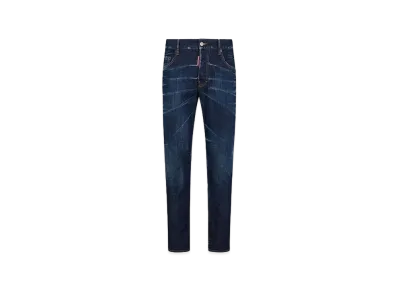 Dsquared2 Dark Clean Wash Skater Jeans "Blue"