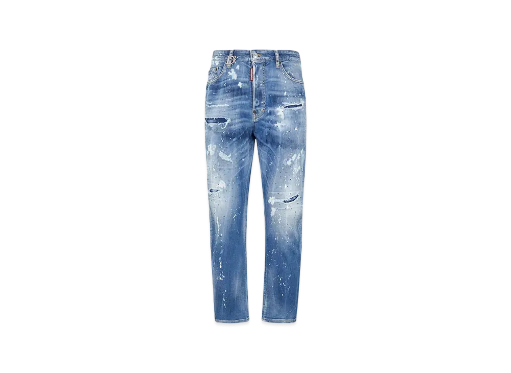 Dsquared2 Medium Iced Spots Wash Bro Jeans "Navy"