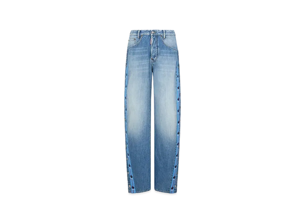 Dsquared2 Light Tape Wash Big Jeans "Navy"
