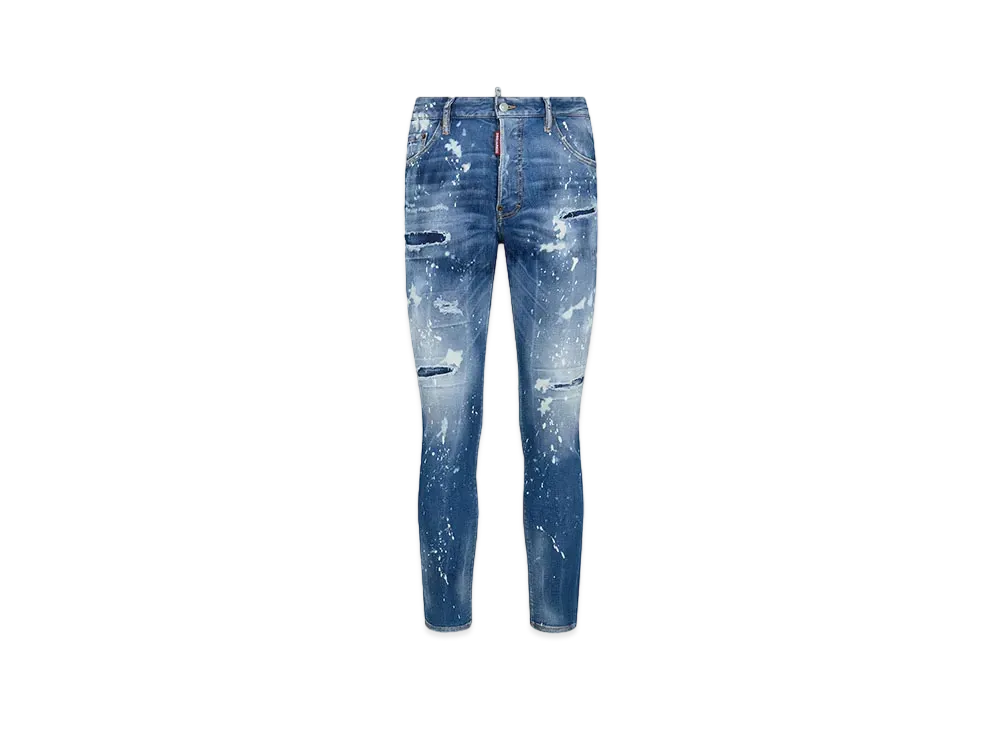 Dsquared2 Medium Iced Spots Wash Cool Guy Jeans "Navy"
