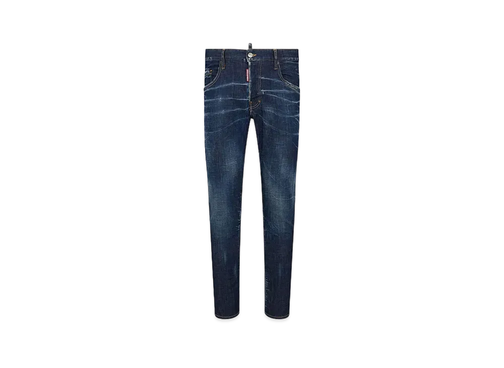 Dsquared2 Dark Clean Wash Skater Jeans #1 "Navy"