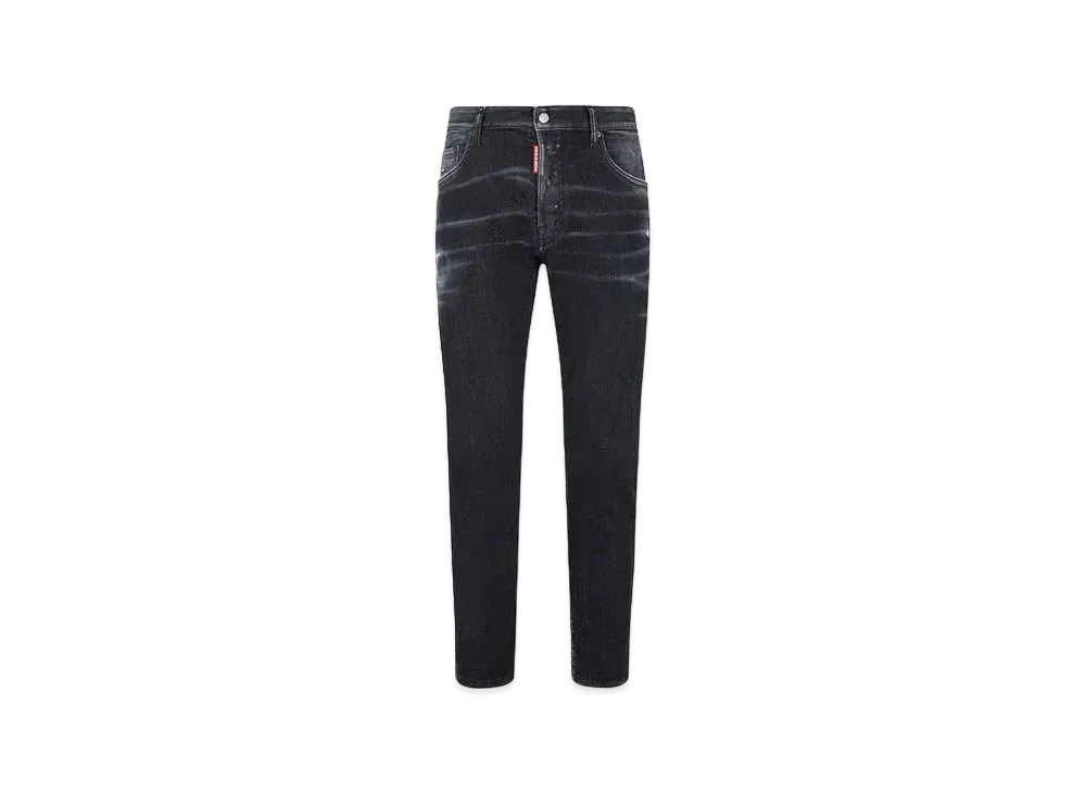 Dsquared2 Black Clean Wash Skater Jeans "Black"