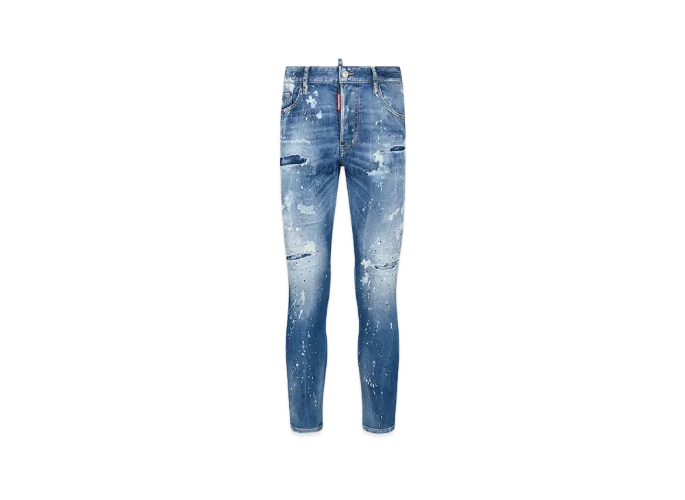 Dsquared2 Medium Iced Spots Wash Super Twinky Jeans "Navy"