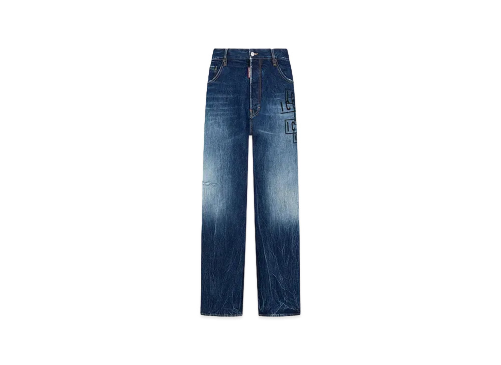 Dsquared2 Icon Dark Wash Stamps Eros Jeans "Navy"