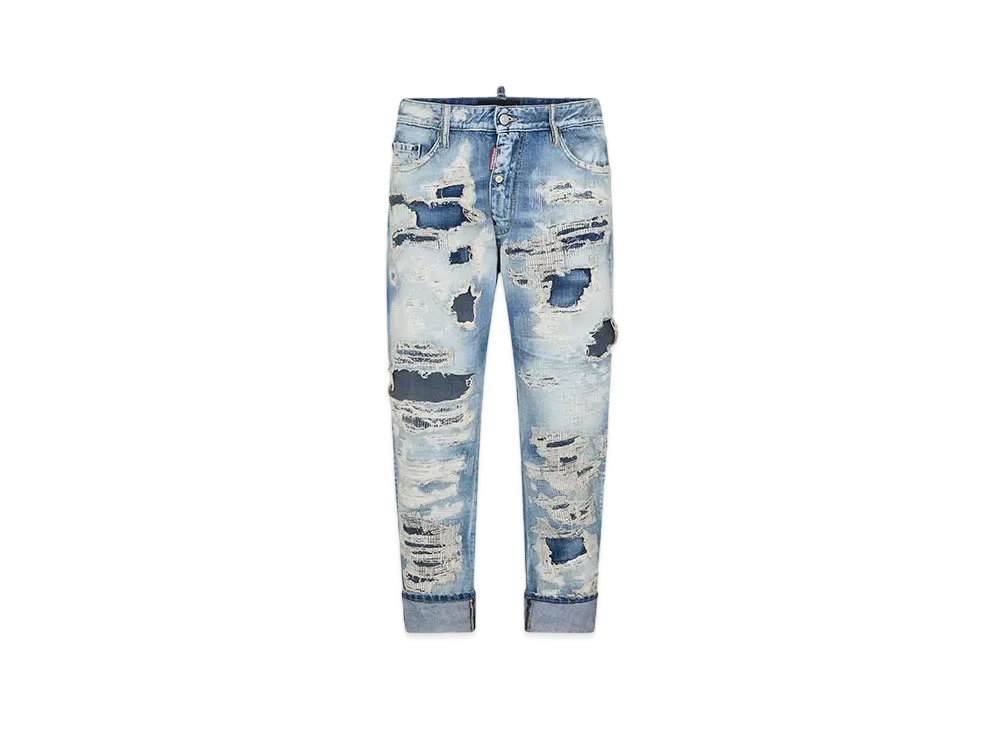 Dsquared2 Shark Bite Wash Big Brother Jeans "Navy"