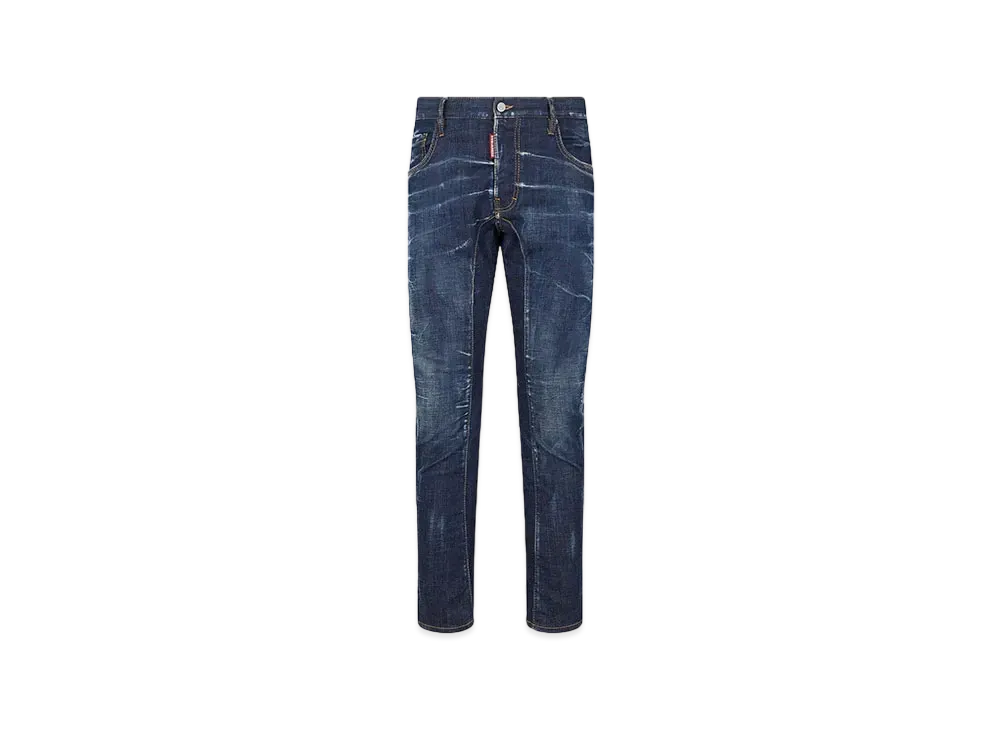 Dsquared2 Dark Clean Wash Tidy Biker Jeans "Navy"