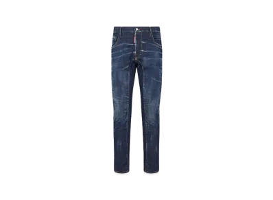 Dsquared2 Dark Clean Wash Tidy Biker Jeans "Navy"