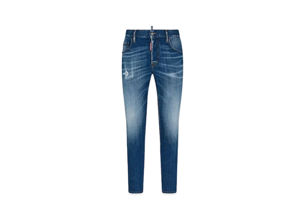 Dsquared2 Medium Plantation Wash Skater Jeans "Navy"