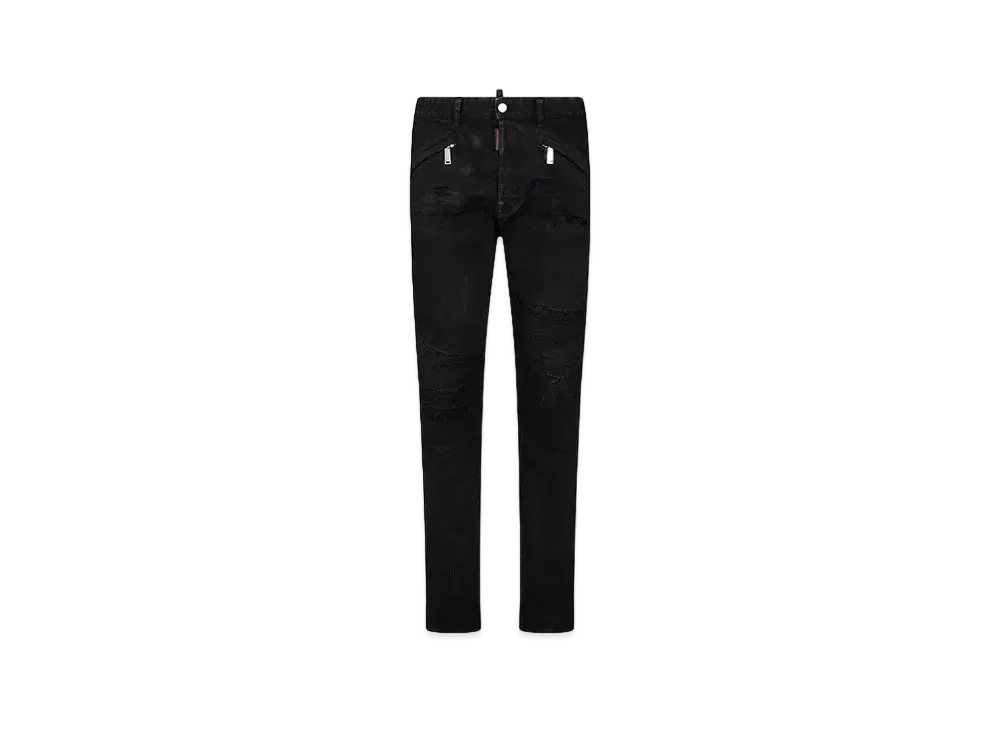 Dsquared2 Black Bull Ripped Wash Cool Guy Jeans "Black"