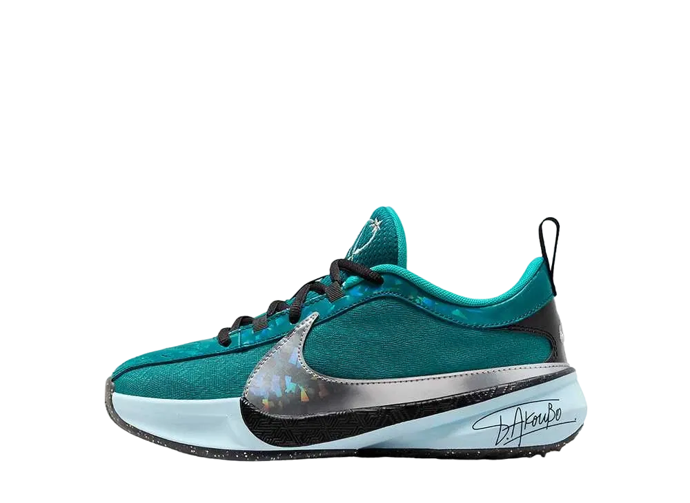Nike GS Freak 5 SE "Geode teal/Black/Glacier Blue/Metallic Silver"