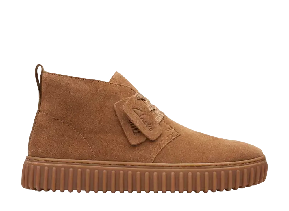 Clarks Torhill Desert Boots "Cognac Suede"