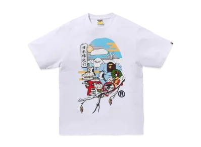 A BATHING APE Japanese Culture Ape Head Tee "White"