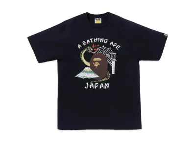 A BATHING APE Bape Japanese Culture Tee "Navy"