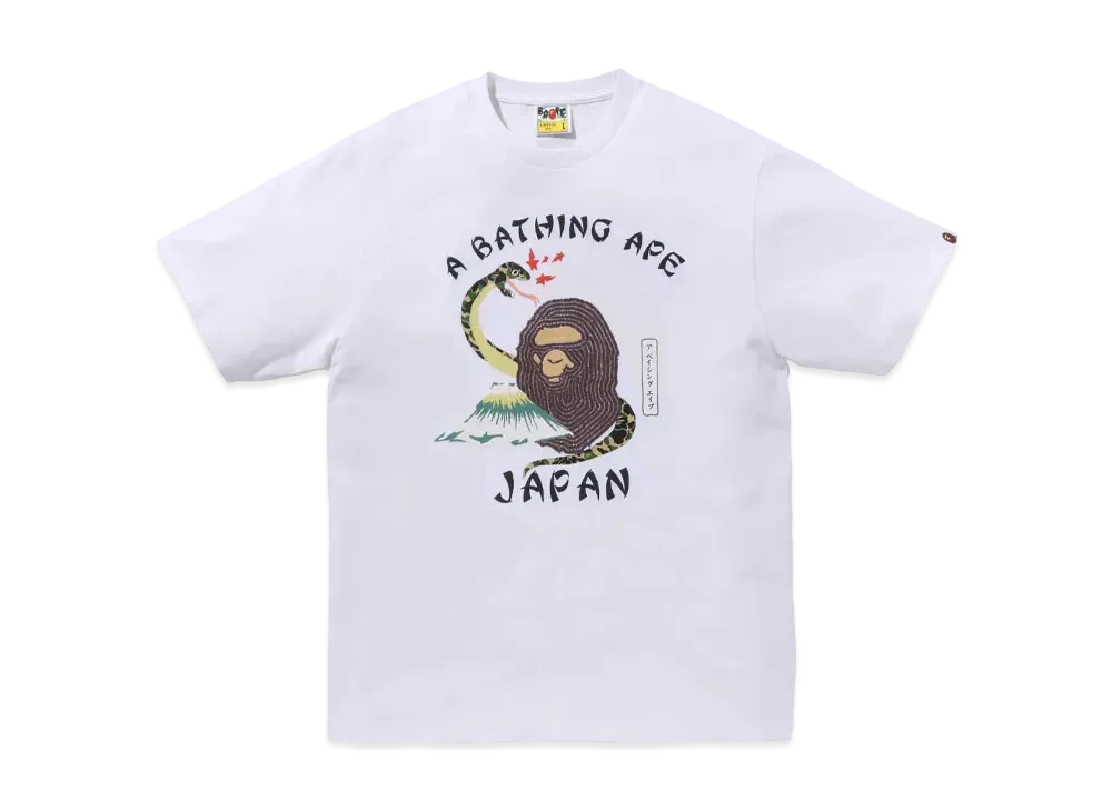 A BATHING APE Bape Japanese Culture Tee "White"