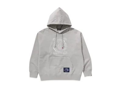 A BATHING APE Japanese Label Design Relaxed Fit Pullover Hoodie "Ivory"