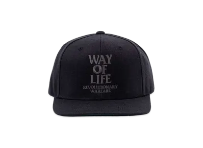 RATS EMBROIDERY CAP "WAY OF LIFE" "BLACK x CHARCOAL"