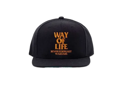 RATS EMBROIDERY CAP "WAY OF LIFE" "BLACK x MARIGOLD"