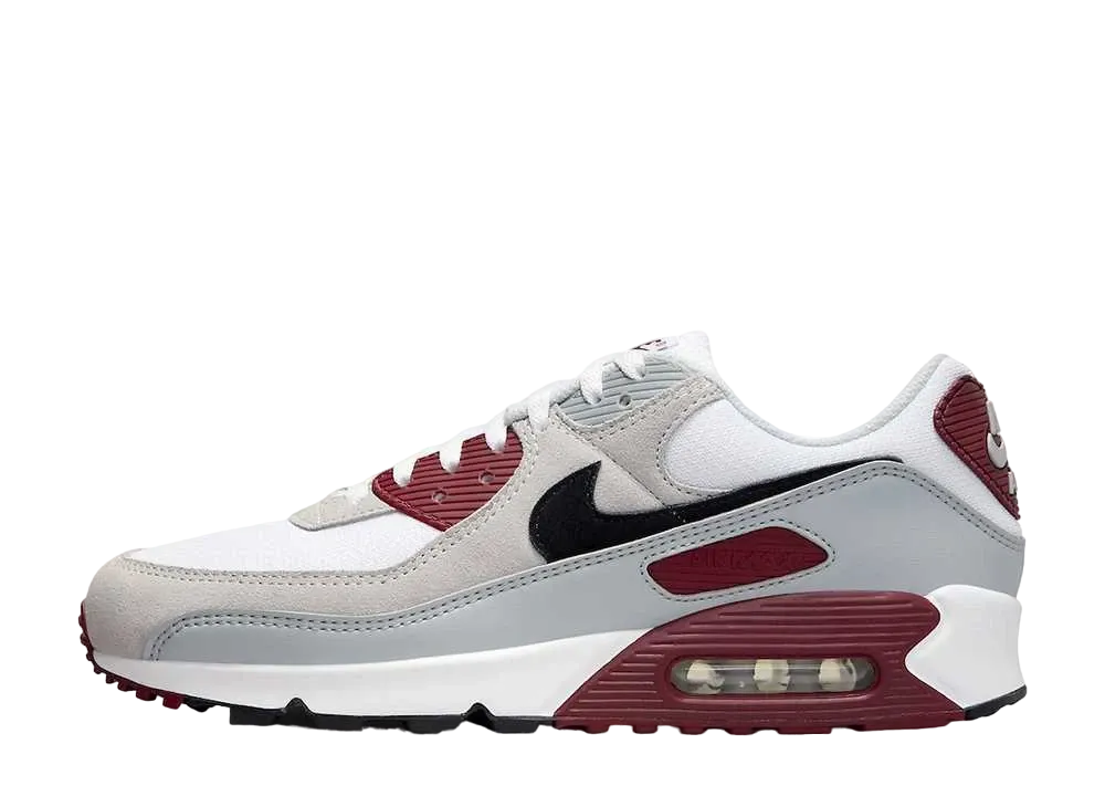 Nike Air Max 90 "White/Black/Dark Team Red/Pure Platinum"