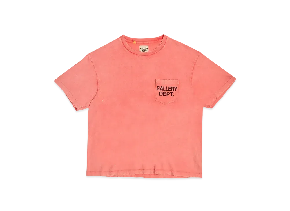 GALLERY DEPT. Vintage Pocket Tee "Sun Wash Red"