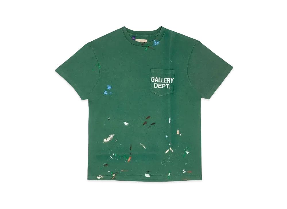 GALLERY DEPT. Vintage Logo Painted Tee "Green"
