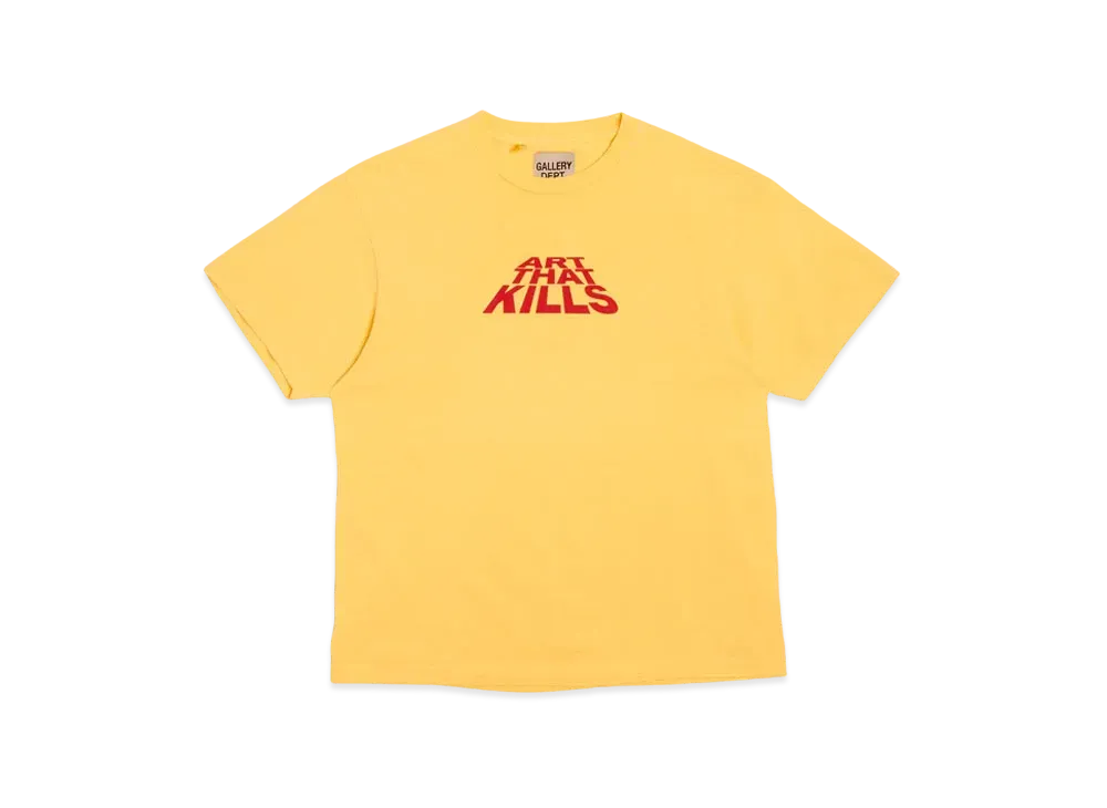 GALLERY DEPT. Atk Stack Logo Tee "Yellow"