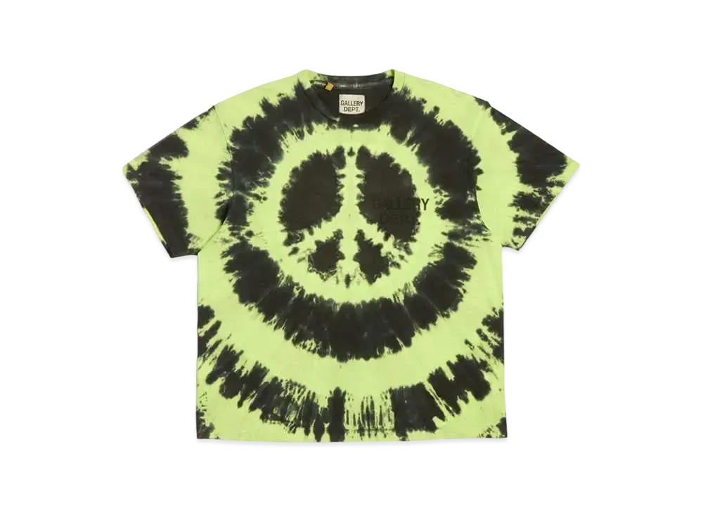 GALLERY DEPT. Souvenir Tee Tie Dye "Lime Black Tie Dye"