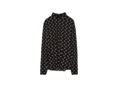 Marine Serre REGENERATED AOM JERSEY HIGH NECK SECOND SKIN "INVERSE TAN"